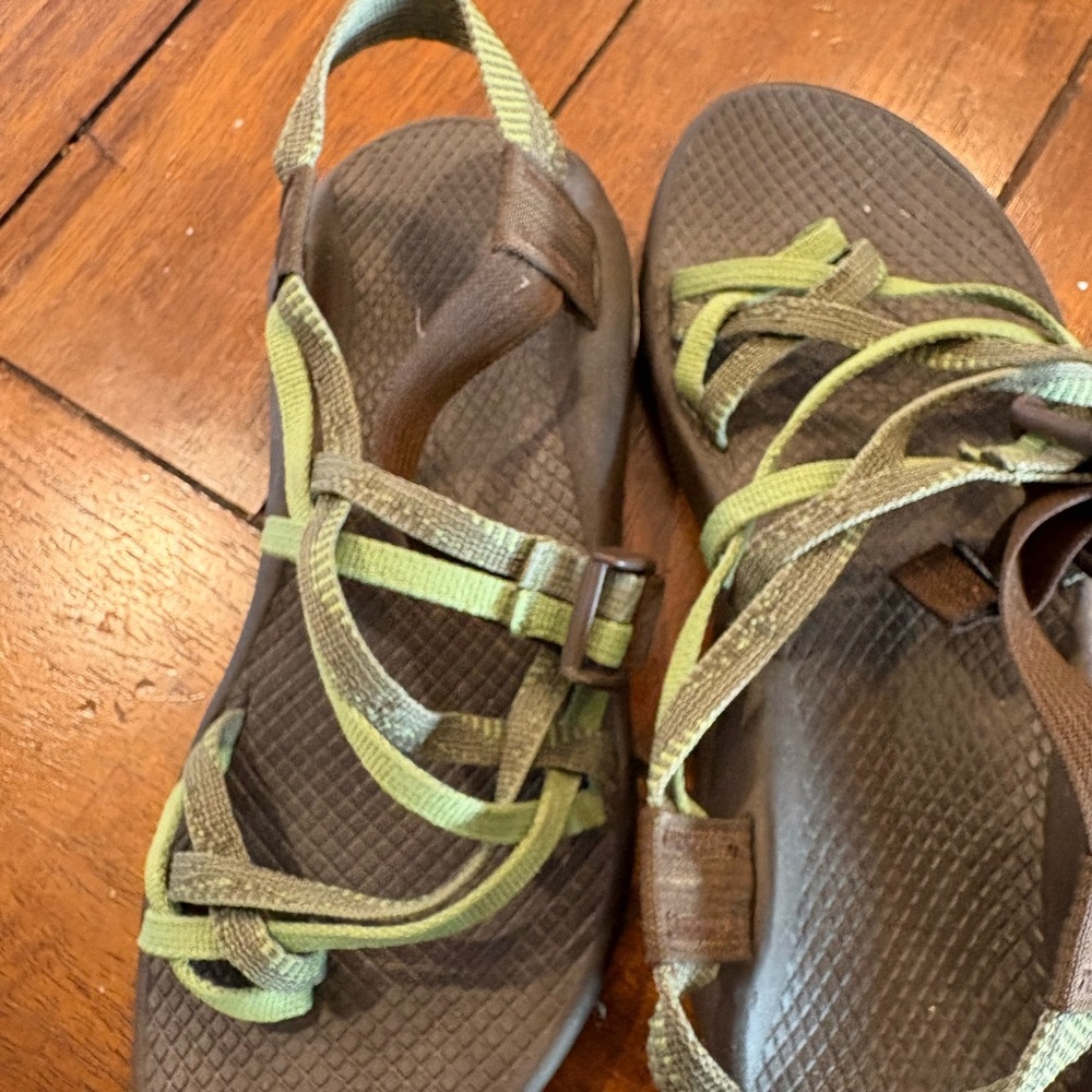 Chaco Brown and Green Women's Sandals